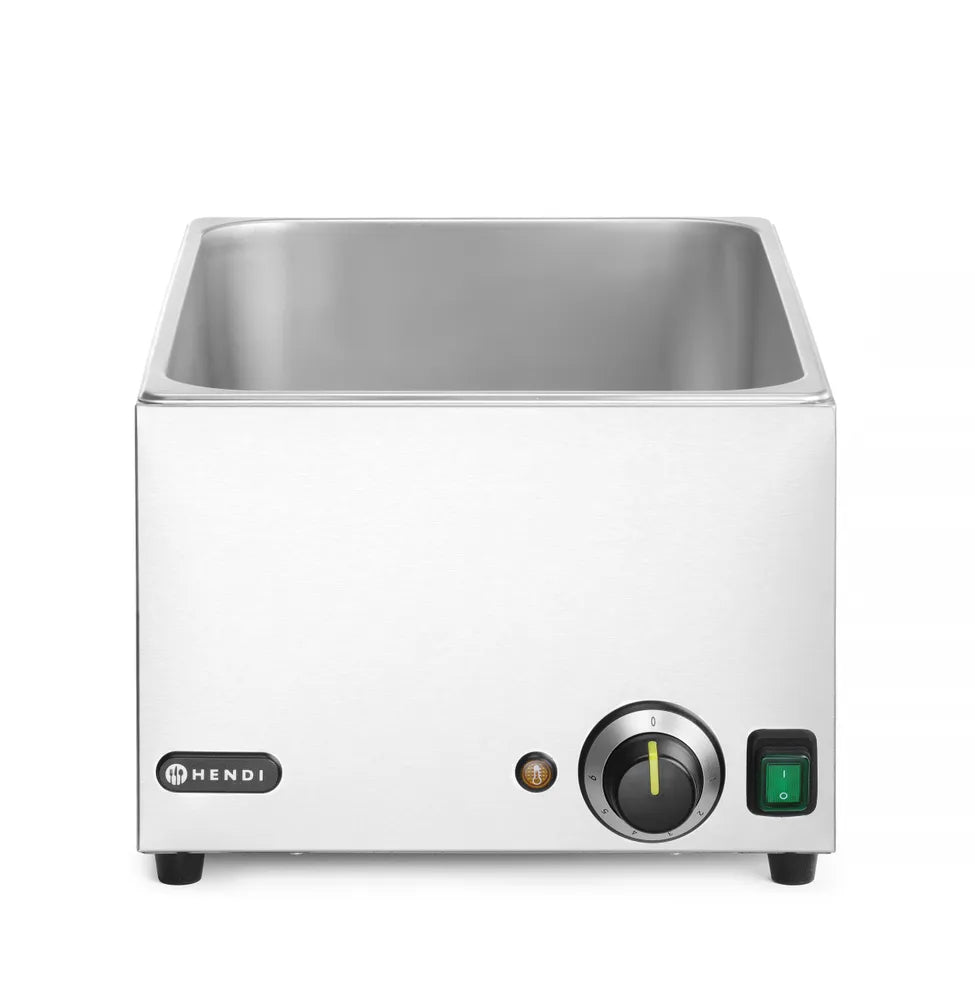Set: Bain-Marie Ranger + 3x GN 1/3 Behälter mit Deckel, HENDI, GN 1/1, 230V/1000W, 590x332x(H)242mm