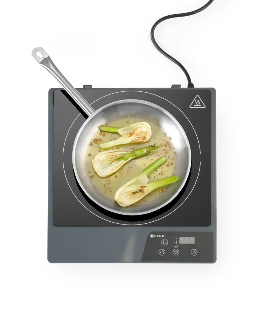 Induktionskocher Modell 1800, HENDI, Kitchen Line, 230V/1800W, 319x355x(H)67mm