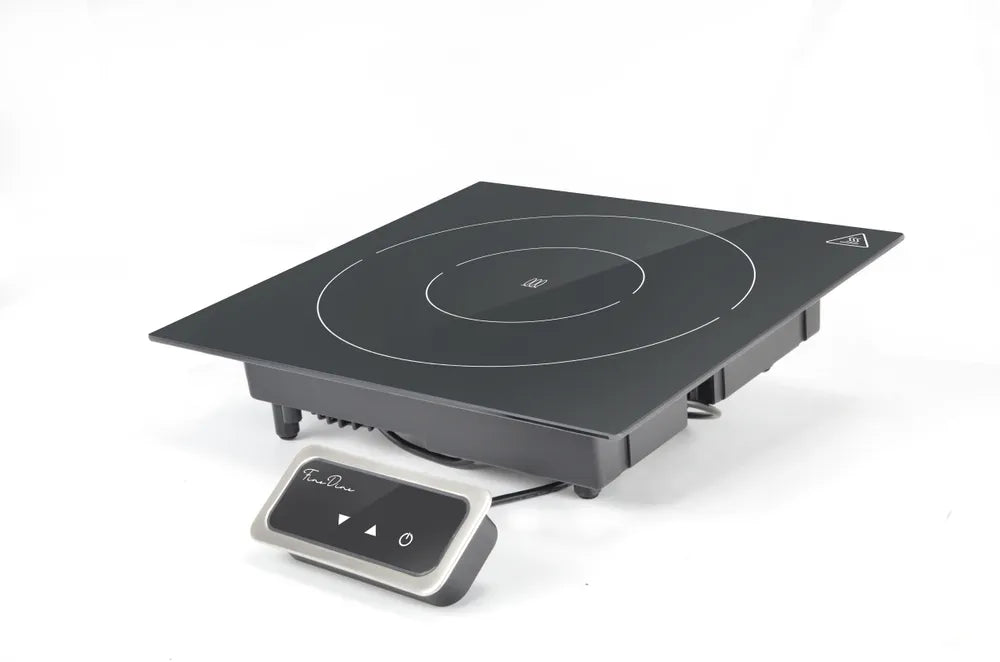 Induktionsheizplatte 1000 W, Fine Dine, Schwarz, 230V/1000W, 350x397x(H)85mm