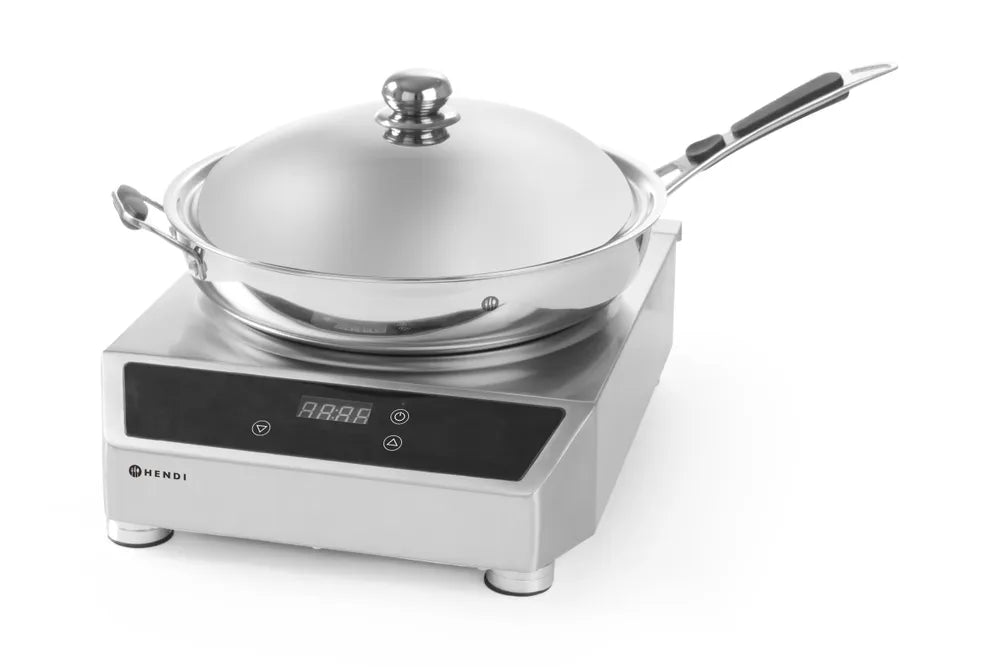 Induktionswok Modell 3500, HENDI, Profi Line, Induktionskocher, 230V/3500W, 340x450x(H)130mm