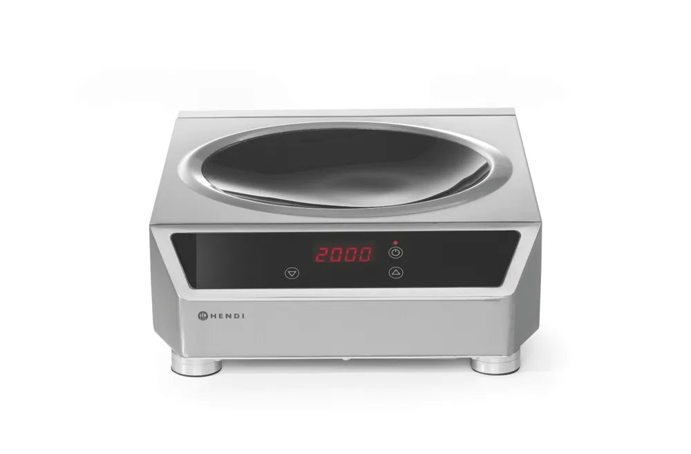 Induktionswok Modell 3500, HENDI, Profi Line, Induktionswok+Pfanne, 230V/3500W, 340x450x(H)295mm