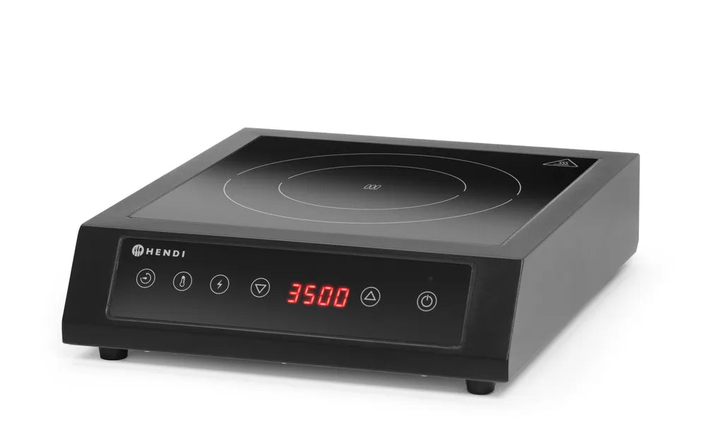 Induktionsherd 3500 D XL, HENDI, Schwarz, 220-240V/3500W, 355x400x(H)100mm