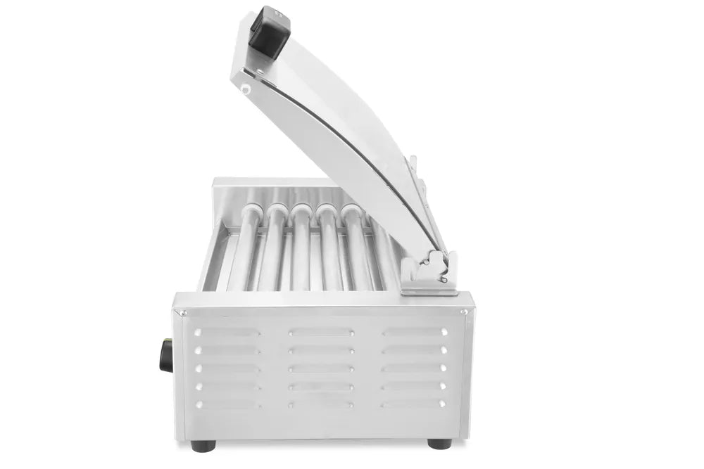 Rollengrill, 1-Zone mit Energiesparabdeckung, HENDI, 9 Rollen, 230V/790W, 566x450x(H)259mm