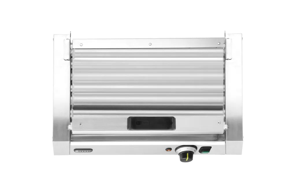 Rollengrill, 1-Zone mit Energiesparabdeckung, HENDI, 9 Rollen, 230V/790W, 566x450x(H)259mm