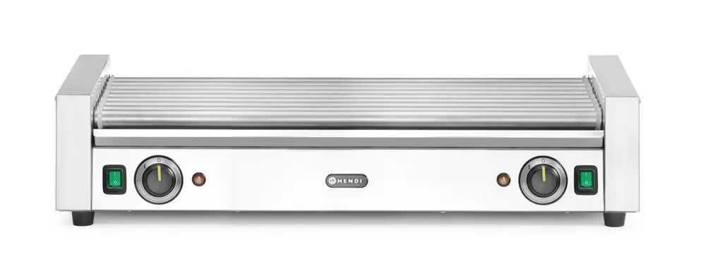 Rollengrill XL - 2 Zonen, HENDI, 14 Rollen, Silber, 220-240V/2000W, 732x590x(H)168mm