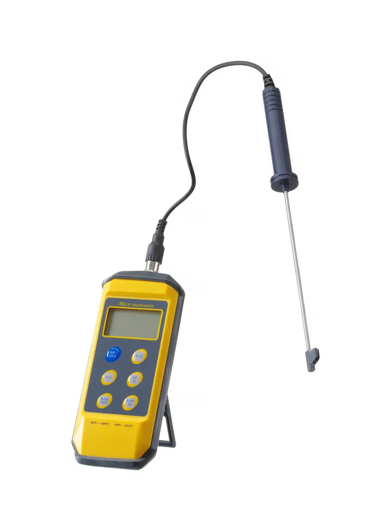 Thermometer mit Digitalanzeige und Stiftsonde, HENDI, 195x85x(H)45mm