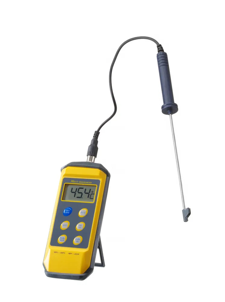 Thermometer mit Digitalanzeige und Stiftsonde, HENDI, 195x85x(H)45mm