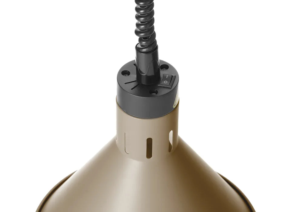 Höhenverstellbare Wärmelampe, konisch, HENDI, Beige, 230V/250W, ⌀275x(H)250mm