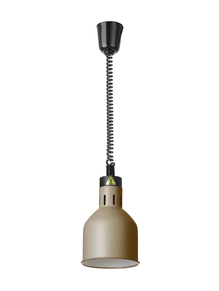 Höhenverstellbare Wärmelampe, zylinderförmig, HENDI, Beige, 230V/250W, ⌀175x(H)250mm