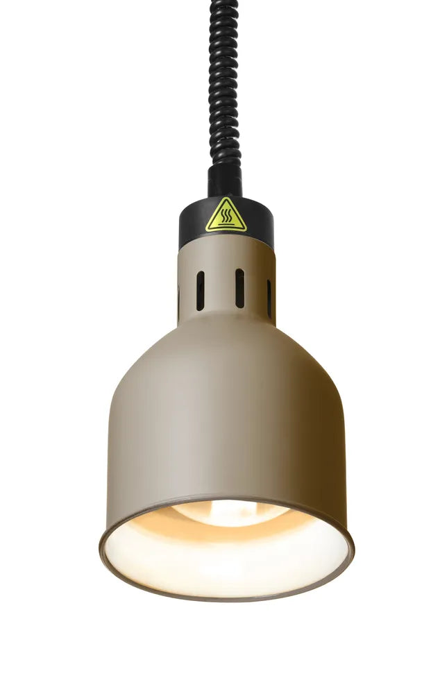 Höhenverstellbare Wärmelampe, zylinderförmig, HENDI, Beige, 230V/250W, ⌀175x(H)250mm