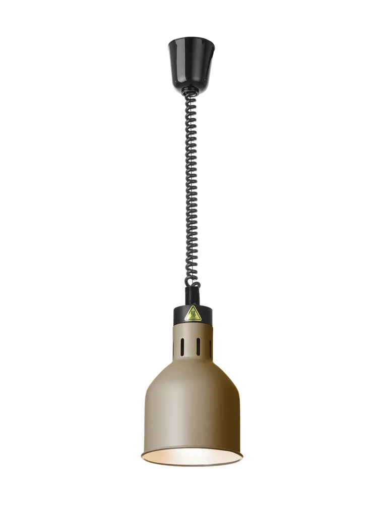 Höhenverstellbare Wärmelampe, zylinderförmig, HENDI, Beige, 230V/250W, ⌀175x(H)250mm