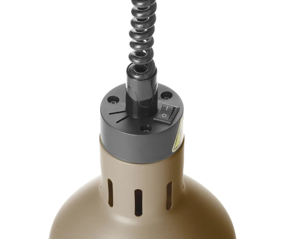 Höhenverstellbare Wärmelampe, zylinderförmig, HENDI, Beige, 230V/250W, ⌀175x(H)250mm
