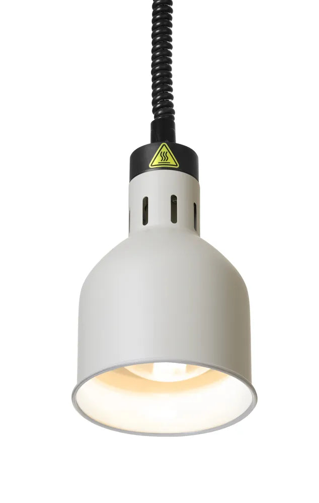 Höhenverstellbare Wärmelampe, zylinderförmig, HENDI, Weiß, 230V/250W, ⌀175x(H)250mm
