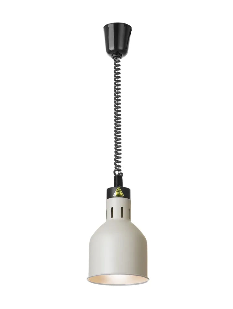 Höhenverstellbare Wärmelampe, zylinderförmig, HENDI, Weiß, 230V/250W, ⌀175x(H)250mm