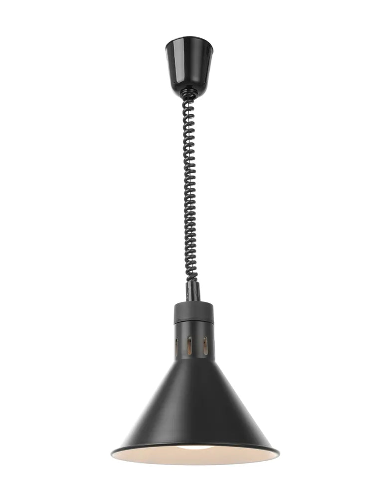 Höhenverstellbare Wärmelampe, konisch, HENDI, Schwarz, 230V/250W, ⌀275x(H)250mm