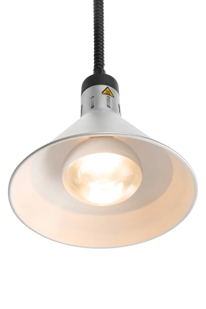 Höhenverstellbare Wärmelampe, konisch, HENDI, Silber, 230V/250W, ⌀275x(H)250mm