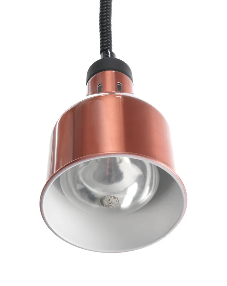Höhenverstellbare Wärmelampe, zylinderförmig, HENDI, Kupfer, 230V/250W, ⌀175x(H)250mm