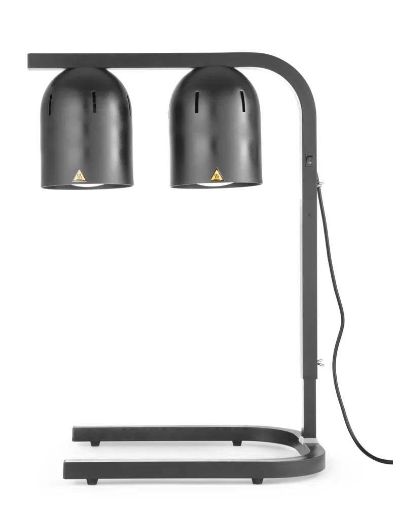 Wärmebrücke mit 2 Infrarotlampen, HENDI, Schwarz, 230V/250W, 453x360x(H)790mm