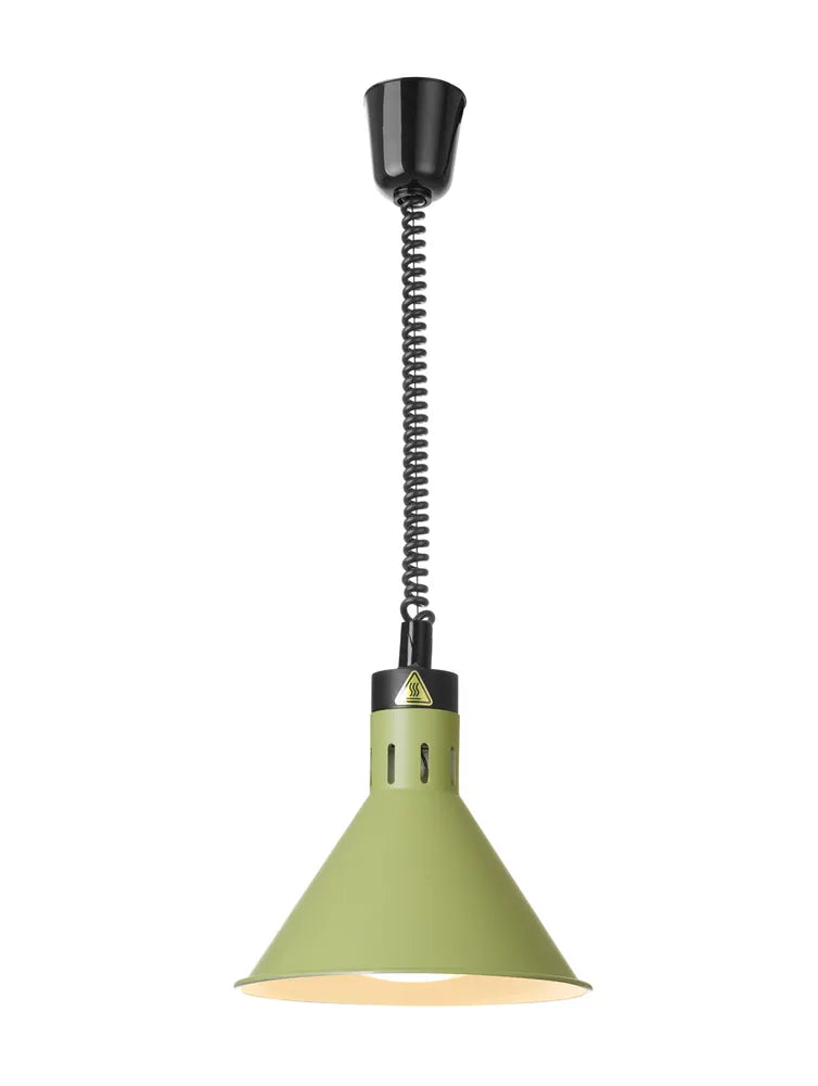 Höhenverstellbare Wärmelampe, konisch, HENDI, Grün, 230V/250W, ⌀275x(H)250mm