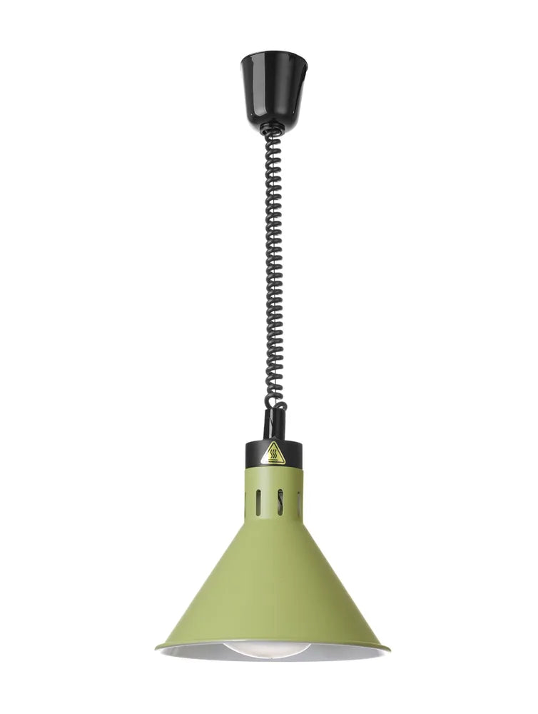 Höhenverstellbare Wärmelampe, konisch, HENDI, Grün, 230V/250W, ⌀275x(H)250mm