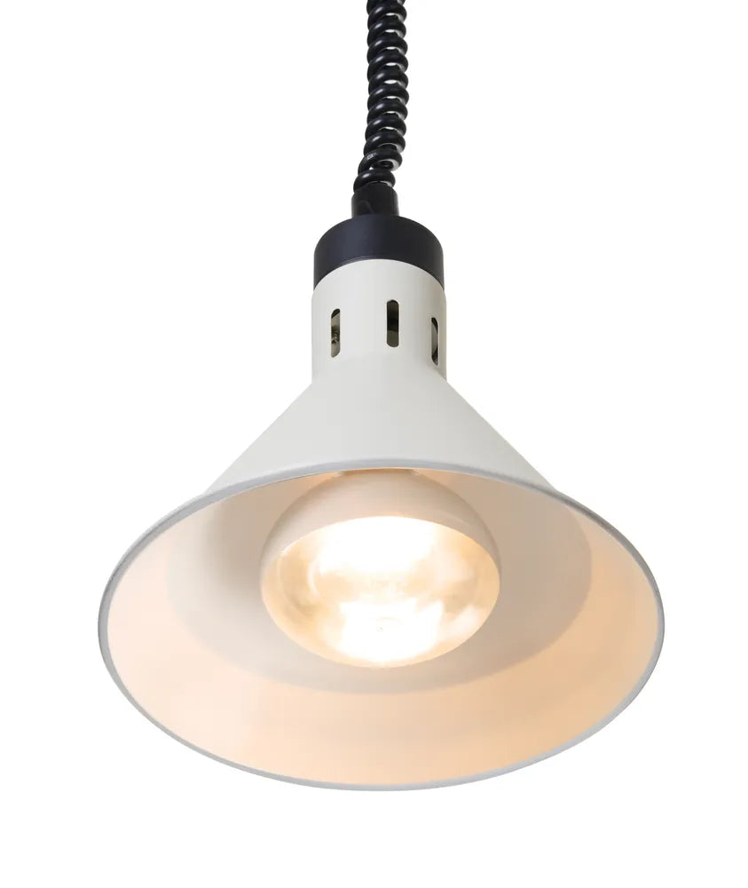 Höhenverstellbare Wärmelampe, konisch, HENDI, Weiß, 230V/250W, ⌀275x(H)250mm