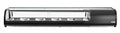 Sushi-Vitrine, Arktic, Fassungsvermögen: 5x GN 1/2 (H)40 mm (im Lieferumfang enthalten)., Schwarz, 220-240V/190W, 1800x420x(H)265mm