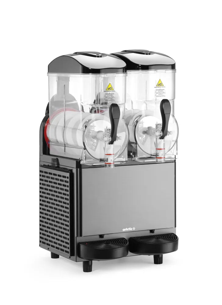 Slush-Eis-Maschine 2x12 L, Arktic, 24L, Schwarz, 220-240V/710W, 415x507x(H)810mm