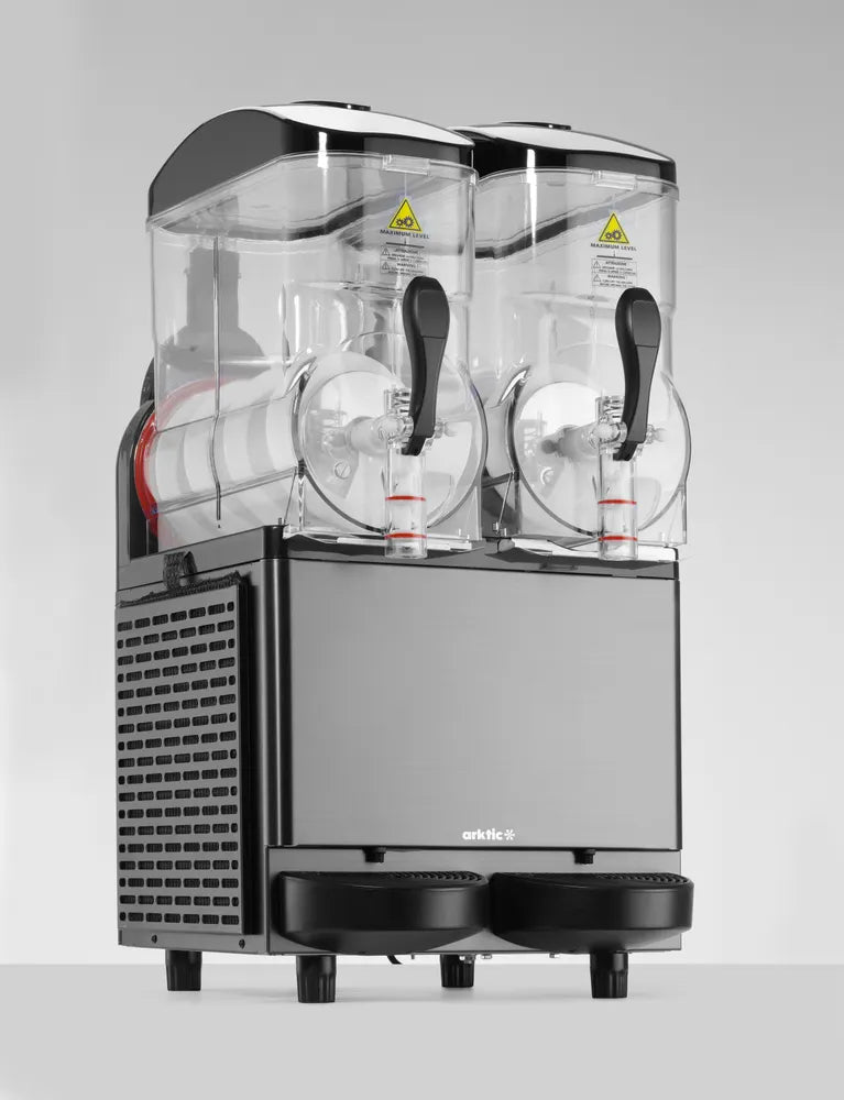 Slush-Eis-Maschine 2x12 L, Arktic, 24L, Schwarz, 220-240V/710W, 415x507x(H)810mm