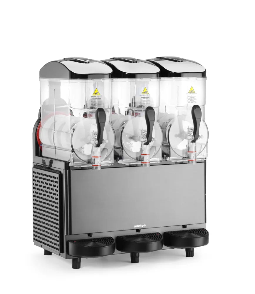 Slush-Eis-Maschine 3x12 L, Arktic, 36L, Schwarz, 220-240V/1080W, 610x490x(H)775mm