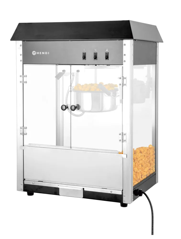 Popcorn-Maschine, HENDI, Schwarz, 230V/1155W, 560x420x(H)760mm