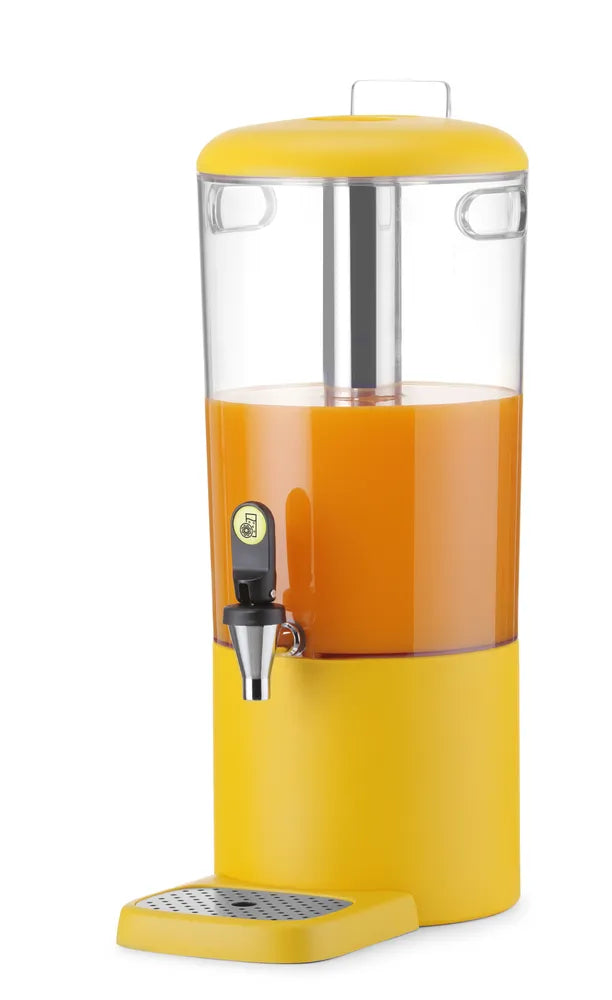 Saftspender UNIQ, HENDI, designed by Robert Bronwasser, 8L, Gelb, 318x216x(H)532mm