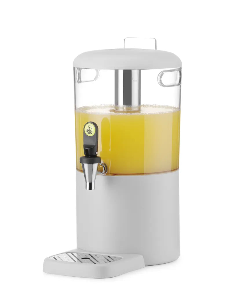 Saftspender UNIQ, HENDI, designed by Robert Bronwasser, 4L, Weiß, 315x211x(H)431mm