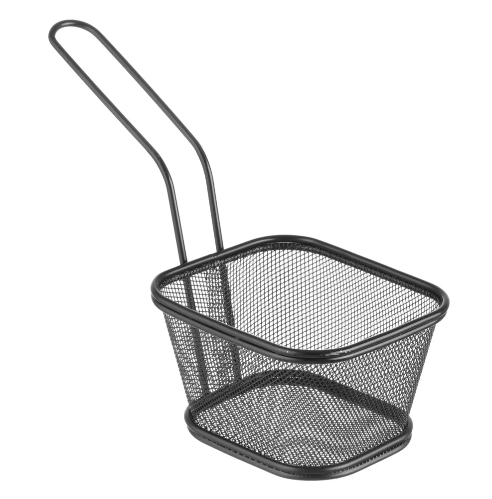 Miniatur-Frittierkörbe stapelbar, schwarz, HENDI, 130x115x(H)80mm