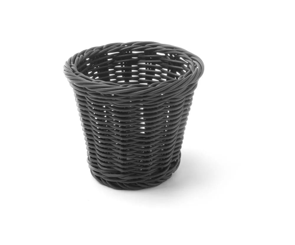 Snack-Korb, HENDI, Schwarz, ⌀130x(H)110mm