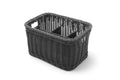 Besteckkorb, HENDI, Schwarz, 260x180x(H)150mm