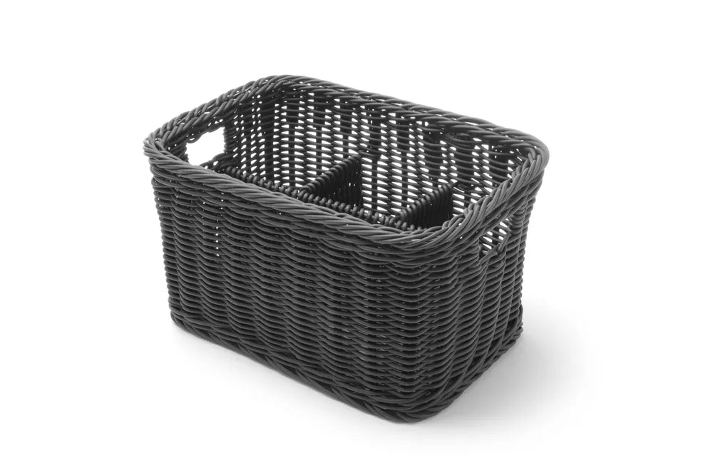 Besteckkorb, HENDI, Schwarz, 260x180x(H)150mm