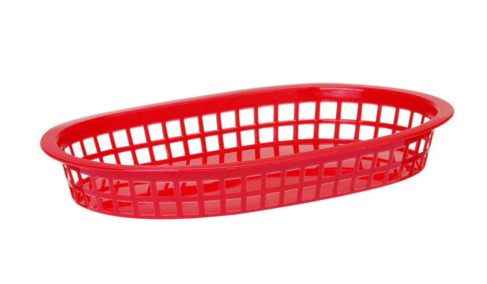 Servierkörbe im Fastfood-Stil, HENDI, Rot, 6 Stk., 272x175x(H)38mm