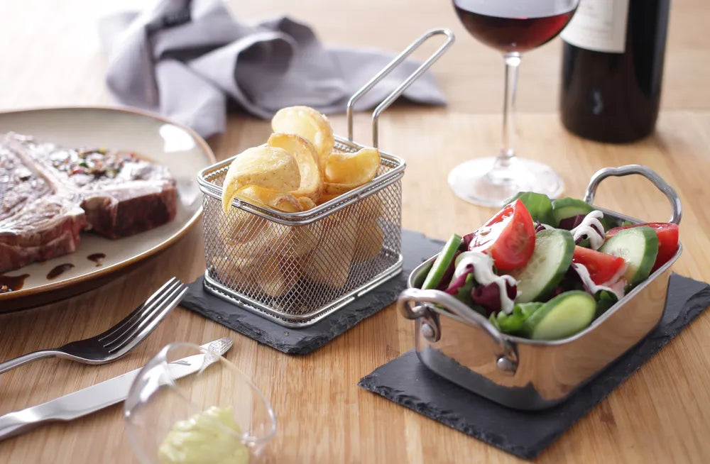 Miniatur-Snack-Frittierkörbe, HENDI, 125x100x(H)85mm