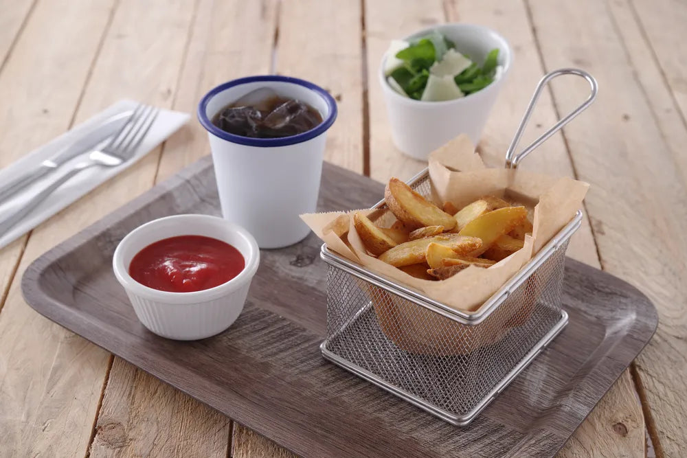 Miniatur-Snack-Frittierkörbe, HENDI, 100x80x(H)75mm