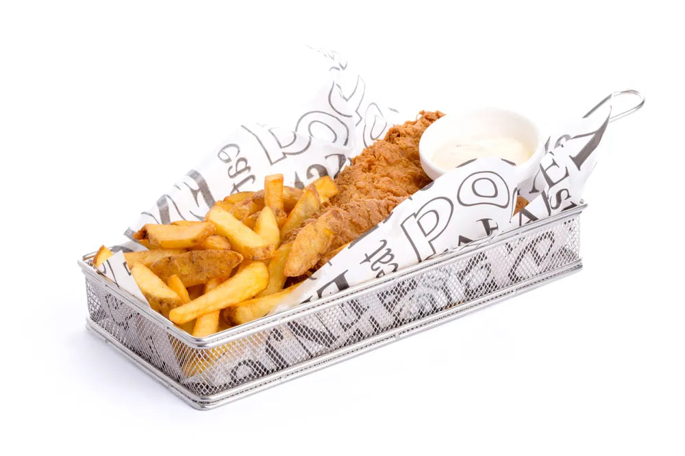 Miniatur-Snack-Frittierkörbe, HENDI, 255x135x(H)45mm