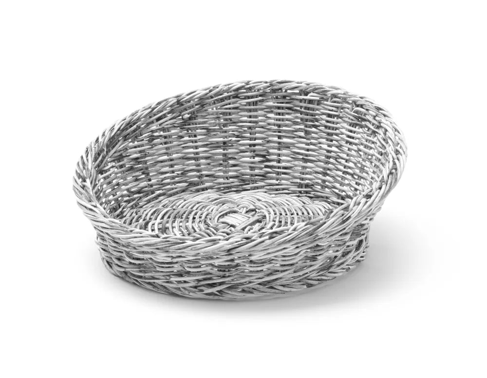 Brotkorb, rund abgeschrägt, HENDI, Hellgrau, ⌀310x(H)120mm
