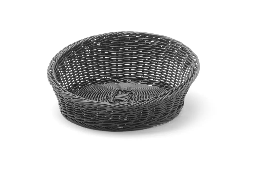 Brotkorb, rund abgeschrägt, HENDI, Hellgrau, ⌀310x(H)120mm