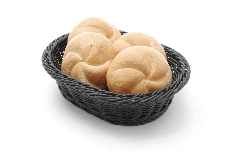 Brotkorb, oval, HENDI, Hellgrau, 250x190x(H)65mm