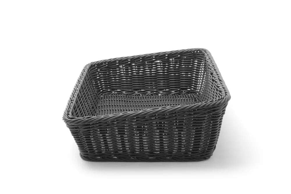 Brotkorb, abgeschrägt, HENDI, Schwarz, 400x300x(H)120mm