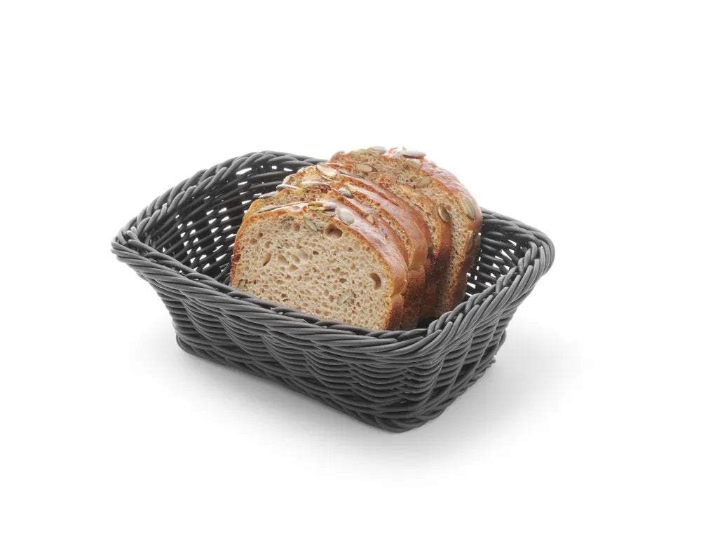 Brotkorb, rechteckig, HENDI, Schwarz, 190x130x(H)60mm