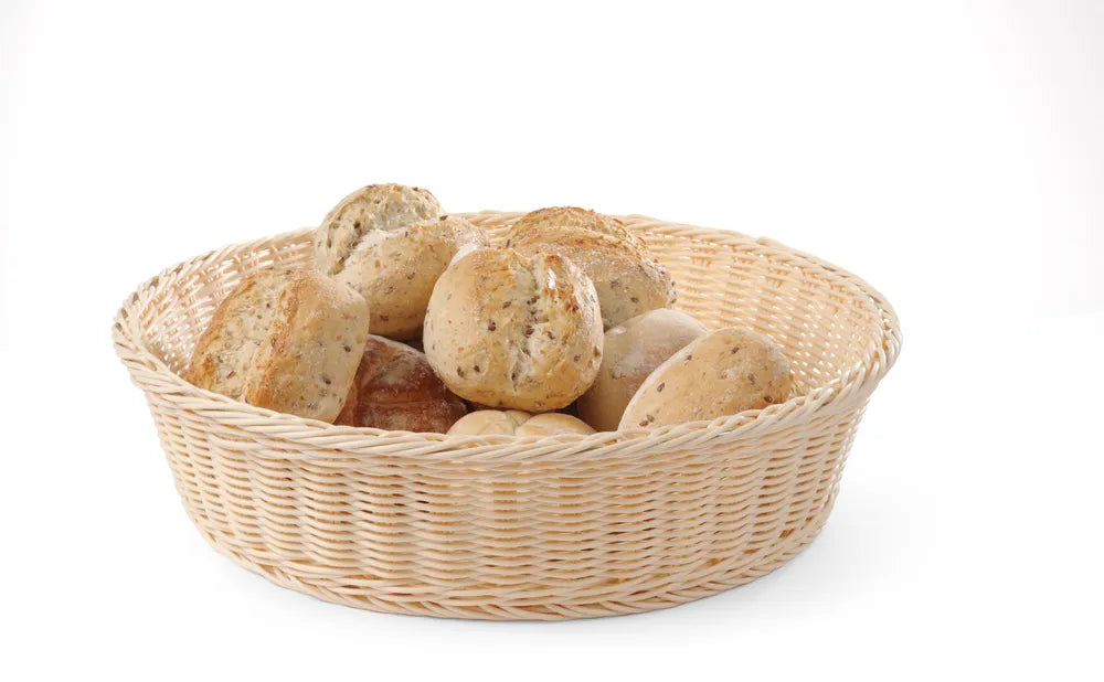 Brotkorb, rund, HENDI, Braun, ⌀400x(H)90mm