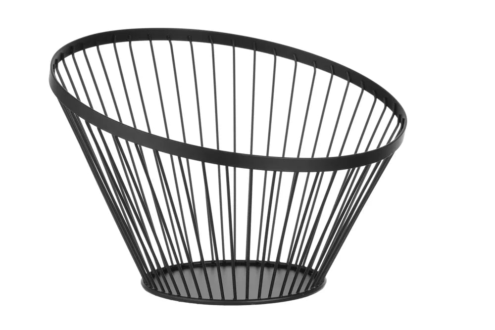 Obstkorb, abgerundet schwarz, HENDI, ⌀300x(H)205mm