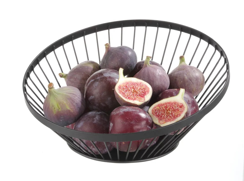 Obstkorb, abgerundet schwarz, HENDI, ⌀280x(H)130mm