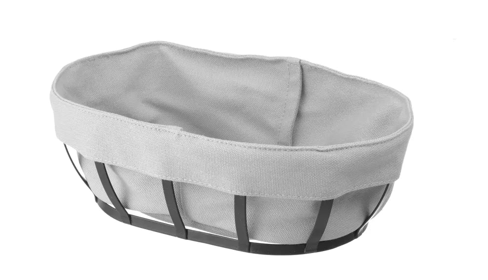 Brotkorb mit Beutel, HENDI, oval, 250x160x(H)75mm
