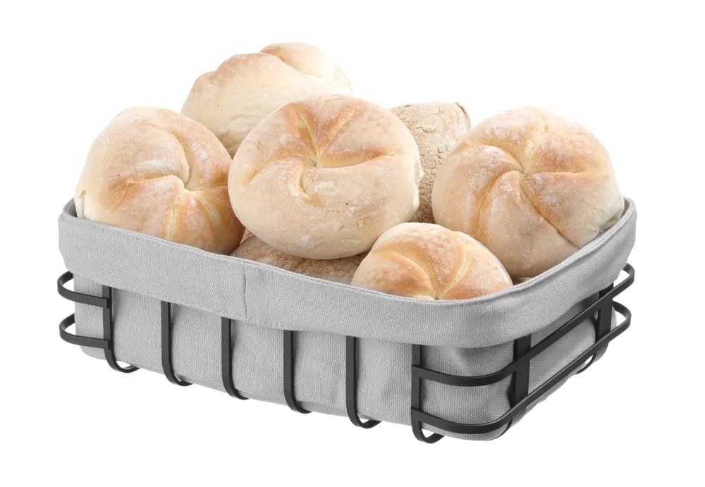 Brotkorb mit Beutel, HENDI, oval, 250x160x(H)75mm